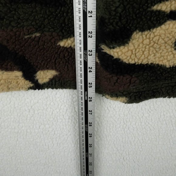 American Eagle Bomber jacket Womens Small Green Camo Full Zip Streetwear Fleece - Picture 8 of 11